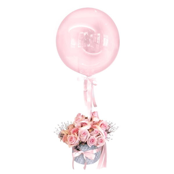 flowers and balloons